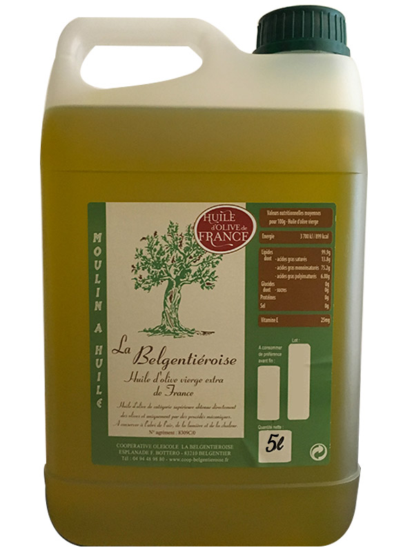 Huile d’olive - Fruité à l'ancienne 5L (bidon plastique)